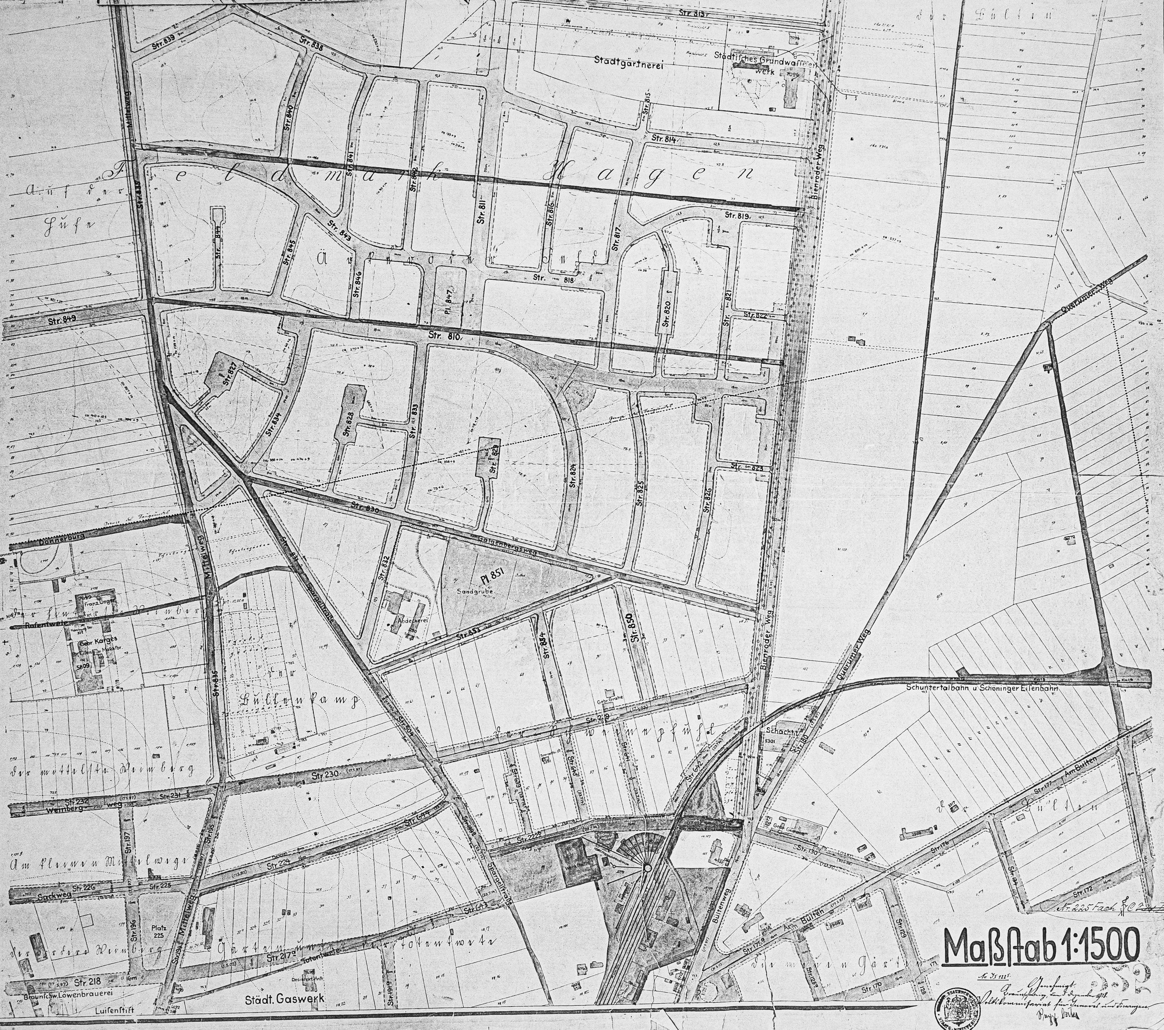 Siegfriedviertel B Plan 1918 1