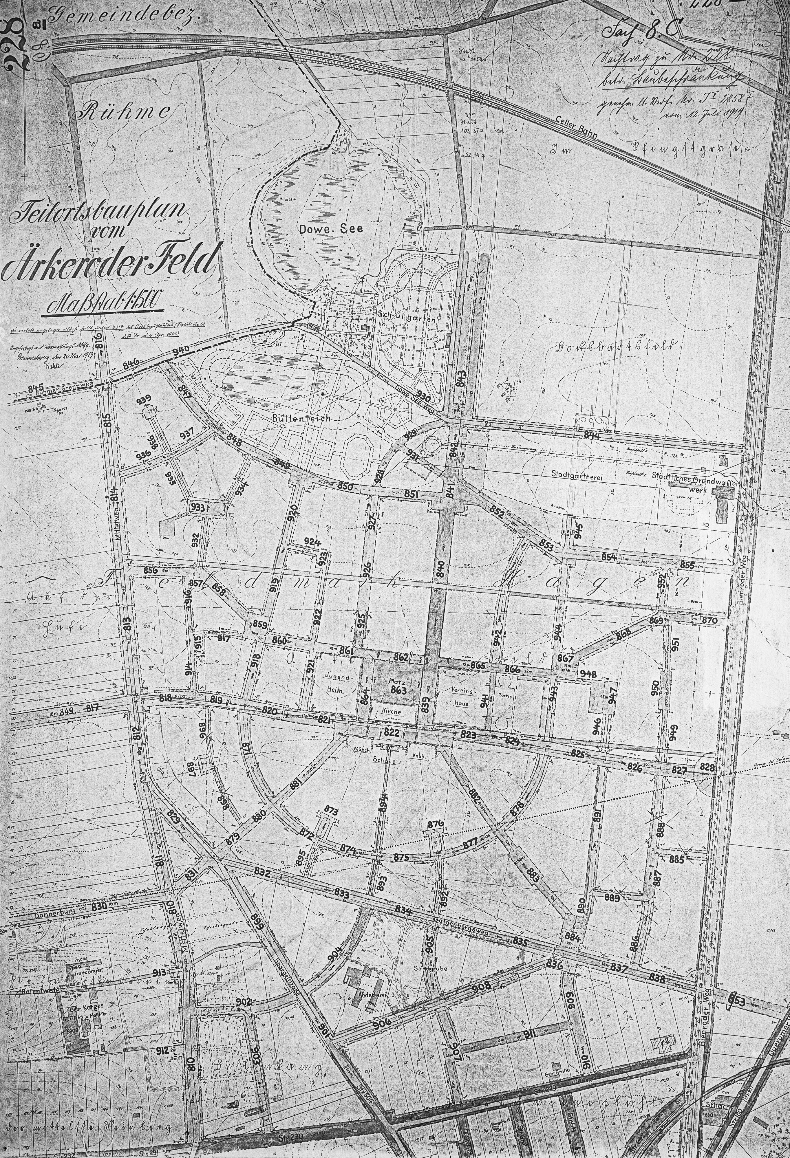 Siegfriedviertel B Plan 1919