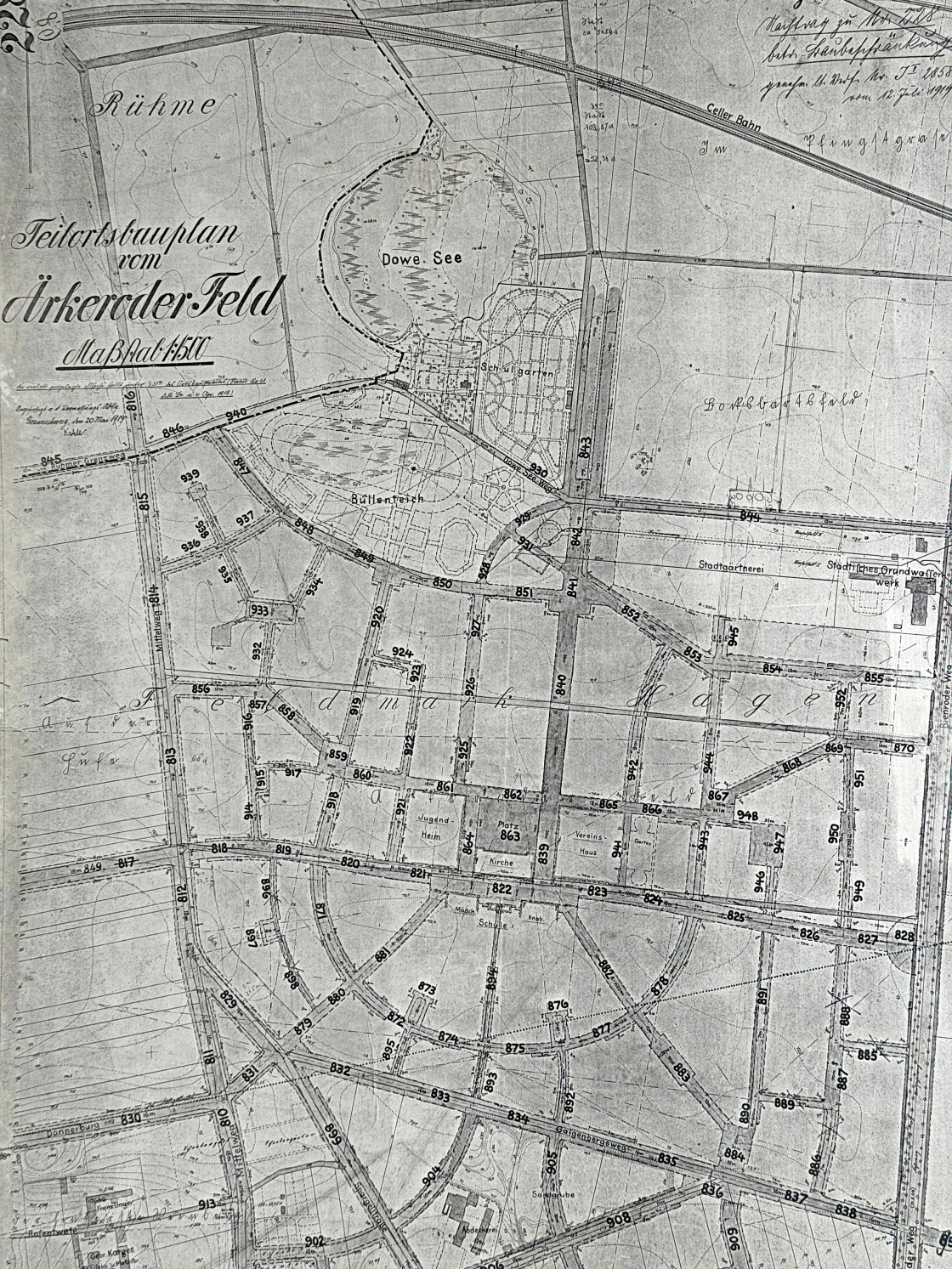 Kap 1 Plan Siegfriedviertel 1919